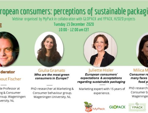 Webinar: “European consumers: perceptions of sustainable packaging”